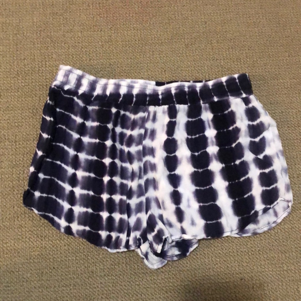 very cute blue tie dye shorts